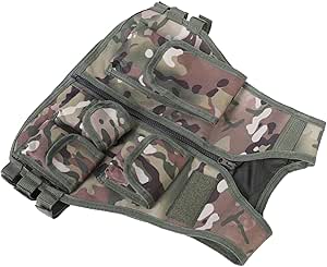 Kinder Tactical Vest - Militär Tarnweste Mit Vielen Taschen Für Outdoor Spiele