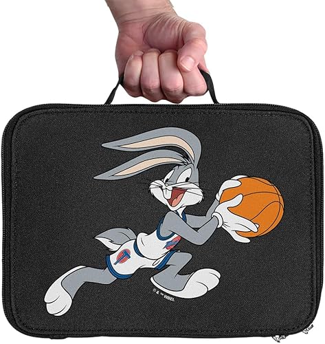 Miniatura 3 de LOGOVISION Space Jam Bugs Bunny - Lonchera con aislamiento de lados suaves, bolsa de almuerzo reutilizable para trabajo de oficina escolar, sin BPA
