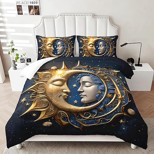 Miniatura 9 de AILONEN Juego de ropa de cama geométrica étnica tamaño matrimonial para niños, niñas y adultos, adornos navajo, nativos americanos, estampado