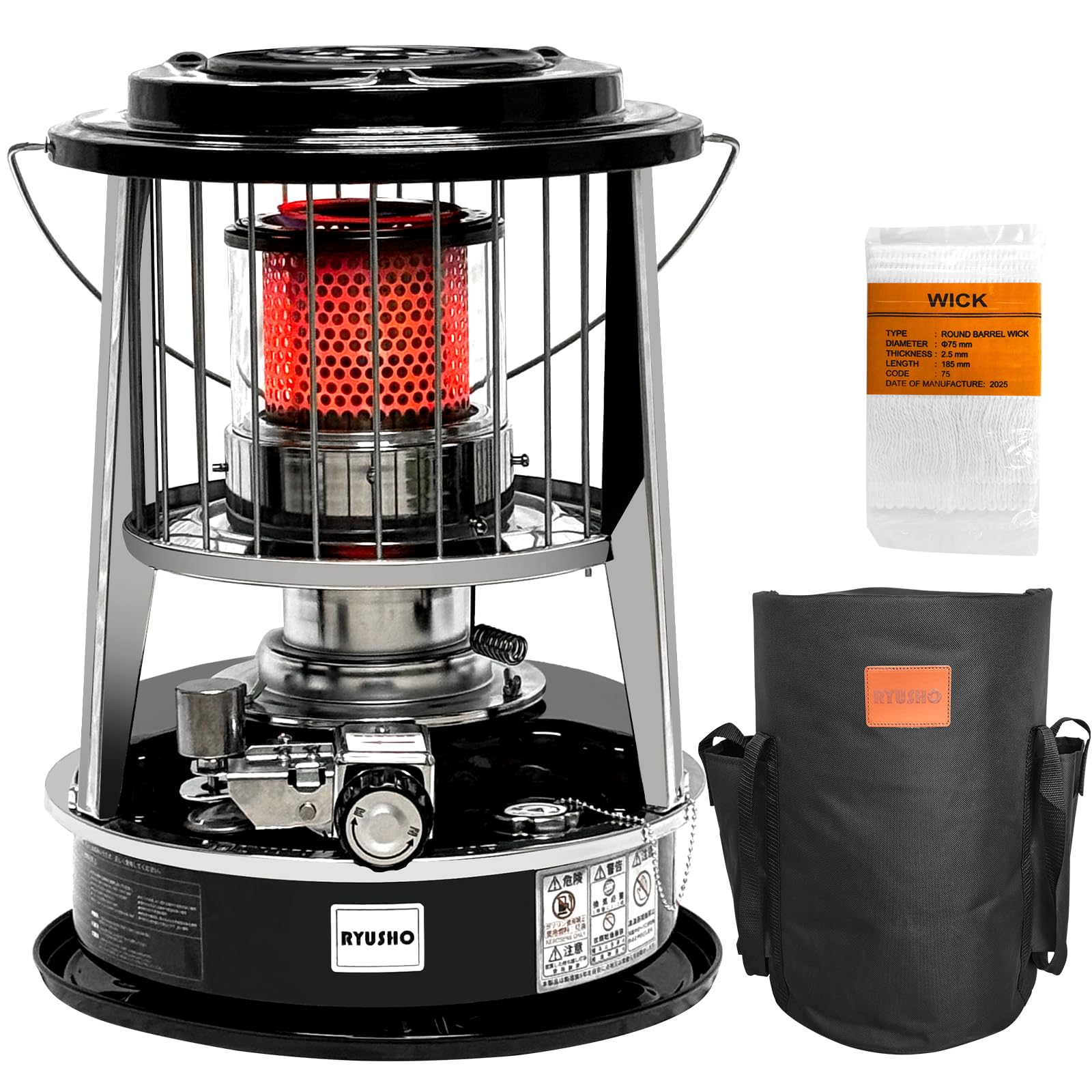 Amazon | 石油ストーブ 対流型小型灯油ストーブ 緊急消火装置 キャンプ