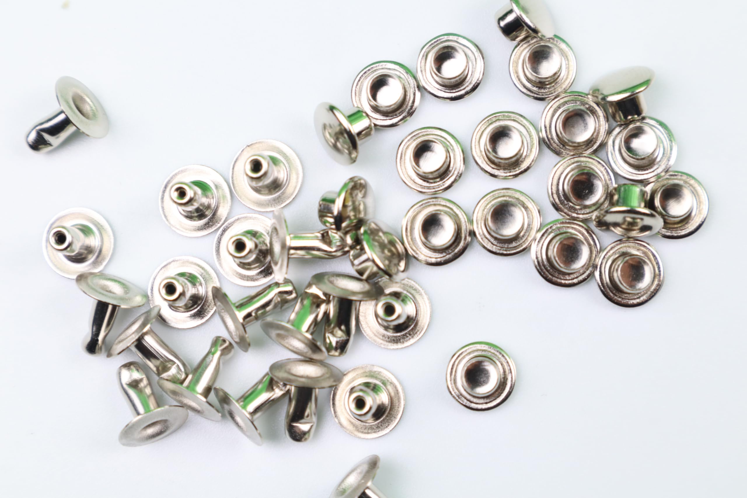 AWITALIA 20 Coppie Rivetti Metallici per Corsoio Zanzariera, Spessore 3mm Set Ricambio