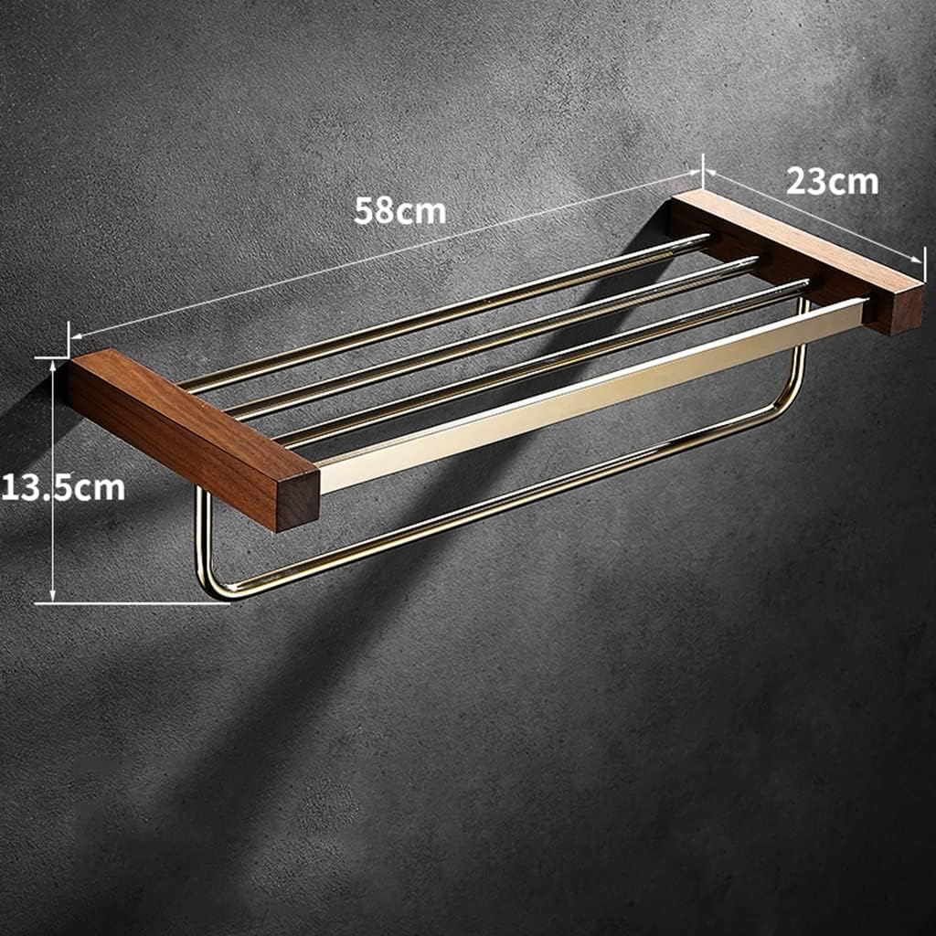 Towel Rails, Bathroom Shelves All Wall Mounted Towel Rack, Toilet Paper, Robe Towel Hooks, Towel Bathroom Accessories/Bath Towel Rack
