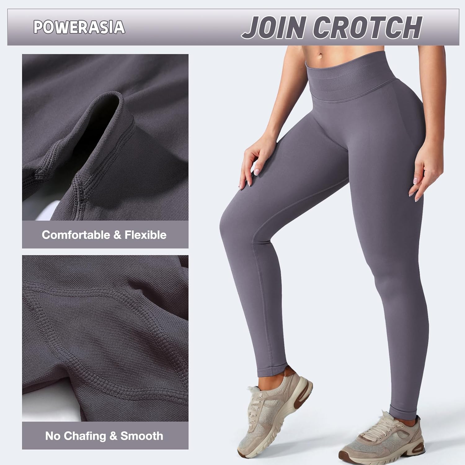 Impact Hidden Scrunch Butt Leggings for Women Mid Low Waist Gym Workout Legging Tummy Control Booty Lifting Yoga Pants - Image 5