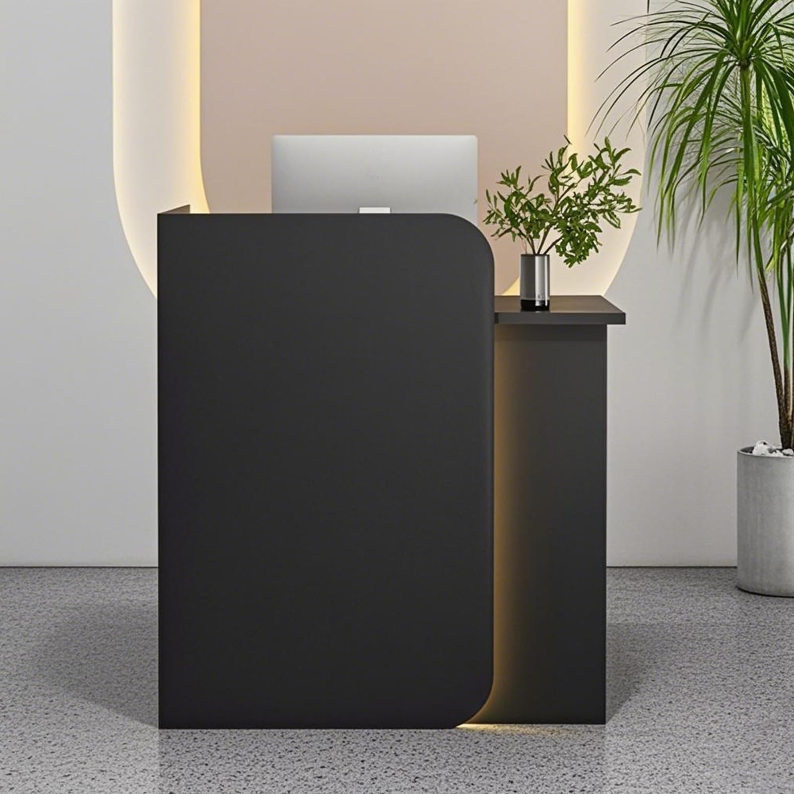 Nowoczesny czarny Recept De Small De Chut Counter Woo Office Tabfor Clinics & Shops 60x45x100cm ContemporaRetail Fur