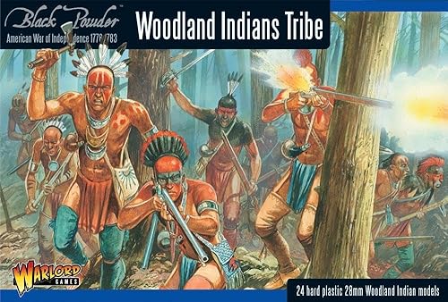 Black Powder Revolutionary War Native American Woodland Indians Tribe 156 Military Wargaming Plastic Model Kit