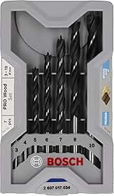 Bosch Jogo de 7 brocas para madeira PRO wood 3-10mm