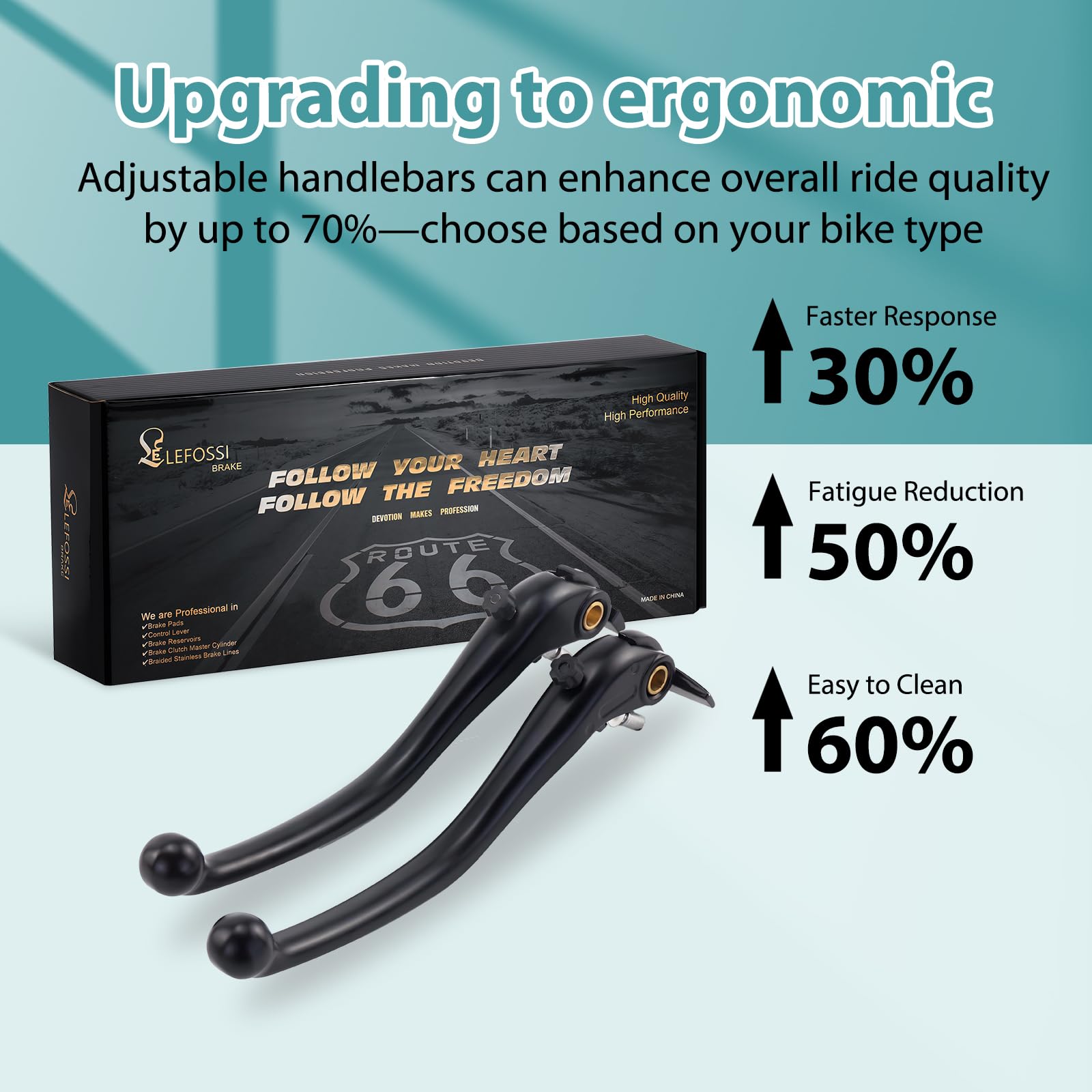 Leva del freno della frizione del motociclo robusta e durevole Compatibile con Ducati 749 848 EVO 999 1098 1198 1199 Streetfighter 1100 Monster 1100 EVO Multistrada 1200 Black