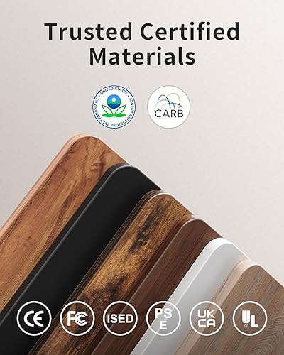 Miniatura 19 de FEZIBO - Escritorio eléctrico ajustable para trabajar sentado o de pie, 40 x 24 pulgadas, para oficina en casa, escritorio ergonómico para Negro