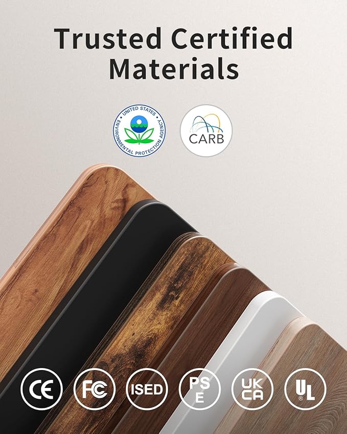 Escritorio Ajustable Electrico Standing Desk 122x61cm Rustic miniatura 10