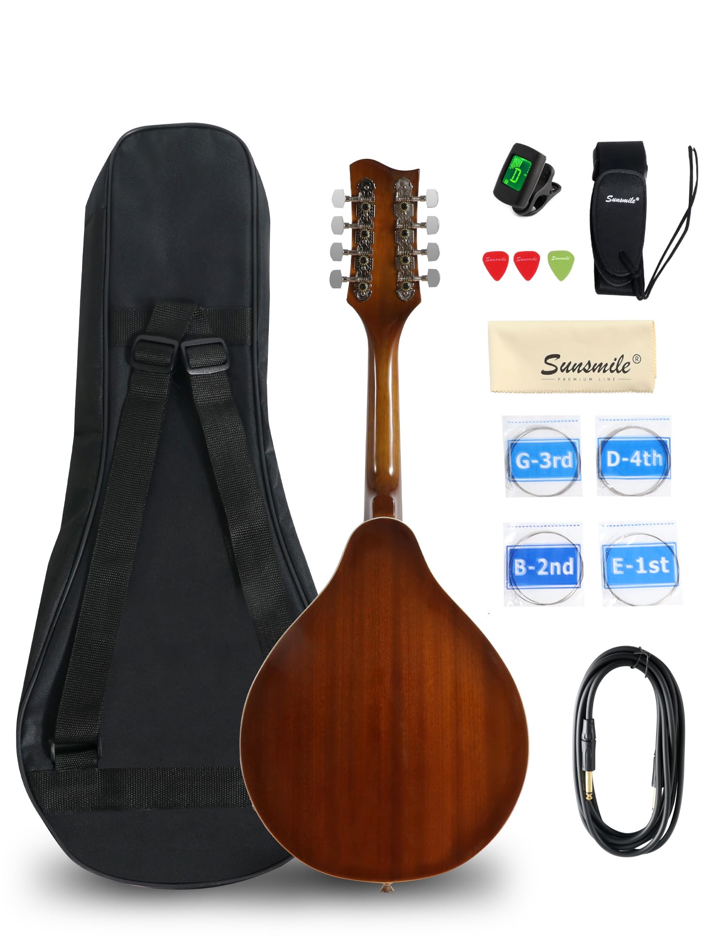 マンドリン　USA Amazon.com: Sunsmile A-Style 8 String Acoustic-Electric