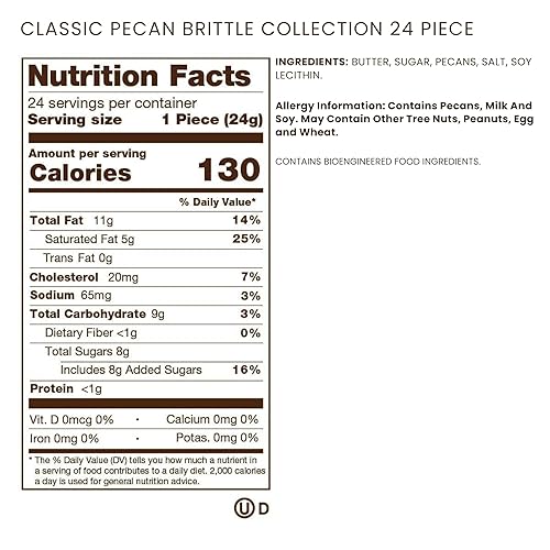 Miniatura 2 de Ethel M Chocolates - Colección clásica Pecan Brittle Premium, con caja de regalo de lujo, un total de 24 suntuosas y tentalizadoras piezas gourmet