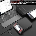 FOXWELL Car Scanner NT604 Elite OBD2 Scanner ABS SRS Transmission, Check Engine Code Reader for Cars and Trucks, Diagnostic Scan Tool with SRS Airbag, Automotive Diagnostic Tool with Live Data