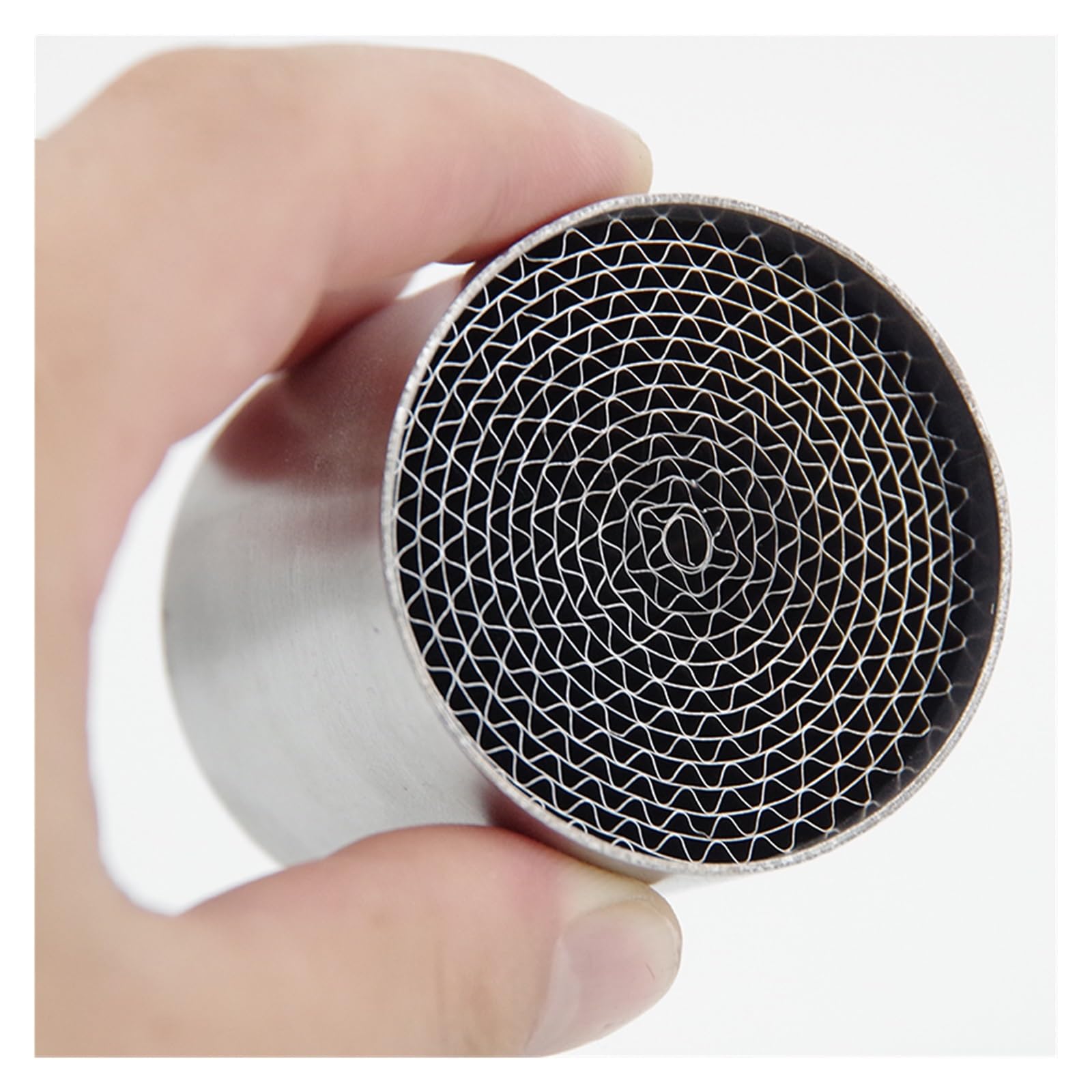 D'échappement Moto Pot d'échappement Moto (35 mm, 42 mm, 45 mm, 48 mm, 50 mm, 53 mm) avec catalyseur et réducteur de Bruit, Compatible avec pour la Plupart des modèles de véhicules.