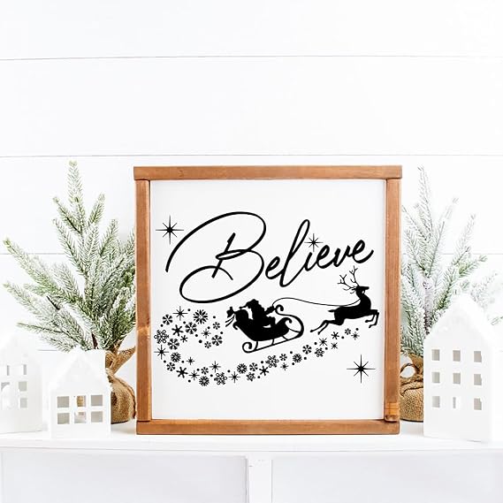 Briartw Believe in The Magic Silkscreen Stencil 8.5x11 Reusable Self-Adhesive Mesh Stencils Silk Screen Stencil Printing for Polymer Clay Home Decoration Printing on Wood Fabric Wall Cup Plate Glass