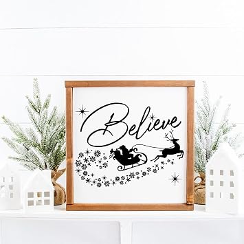 Briartw Believe in The Magic Silkscreen Stencil 8.5x11 Reusable Self-Adhesive Mesh Stencils Silk Screen Stencil Printing for Polymer Clay Home Decoration Printing on Wood Fabric Wall Cup Plate Glass