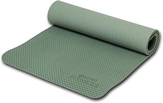 LOMI Fitness Yoga Mat with Slip-Free Material, Great for at Home or Gym Workouts, Yoga, Pilates and More, 6mm, 61cm x 173cm, Gray, (LF5006GY)