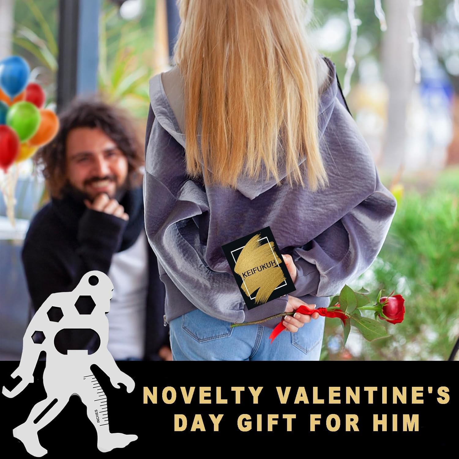 Funny Men Gift Ideas Sasquatch - Unique Graduation Gift for Him, Cool Fathers Day Dad Gifts, Birthday Gifts for Husband Boyfriend, Small EDC Pocket Multitools for Teens Boys, Fun Just Because Presents