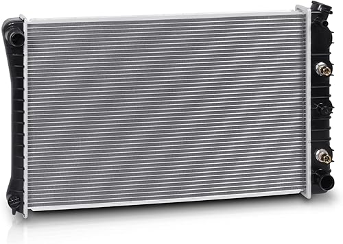 Miniatura 1 de M-AUTO Reemplazo de radiador de aluminio estilo fábrica para Chevrolet GMC C/G/K Buick Century 1973-1980 1-9/16 pulgadas de entrada, salida de