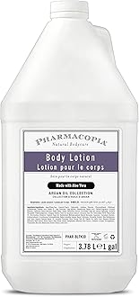 Pharmacopia Hotel Argan Oil Body Lotion - Vegan Moisturizer for Dry Skin, Aromatherapy Lotion with Melon and Green Tea Essence - Natural, Organic and Cruelty-Free Skin Care, 128 oz