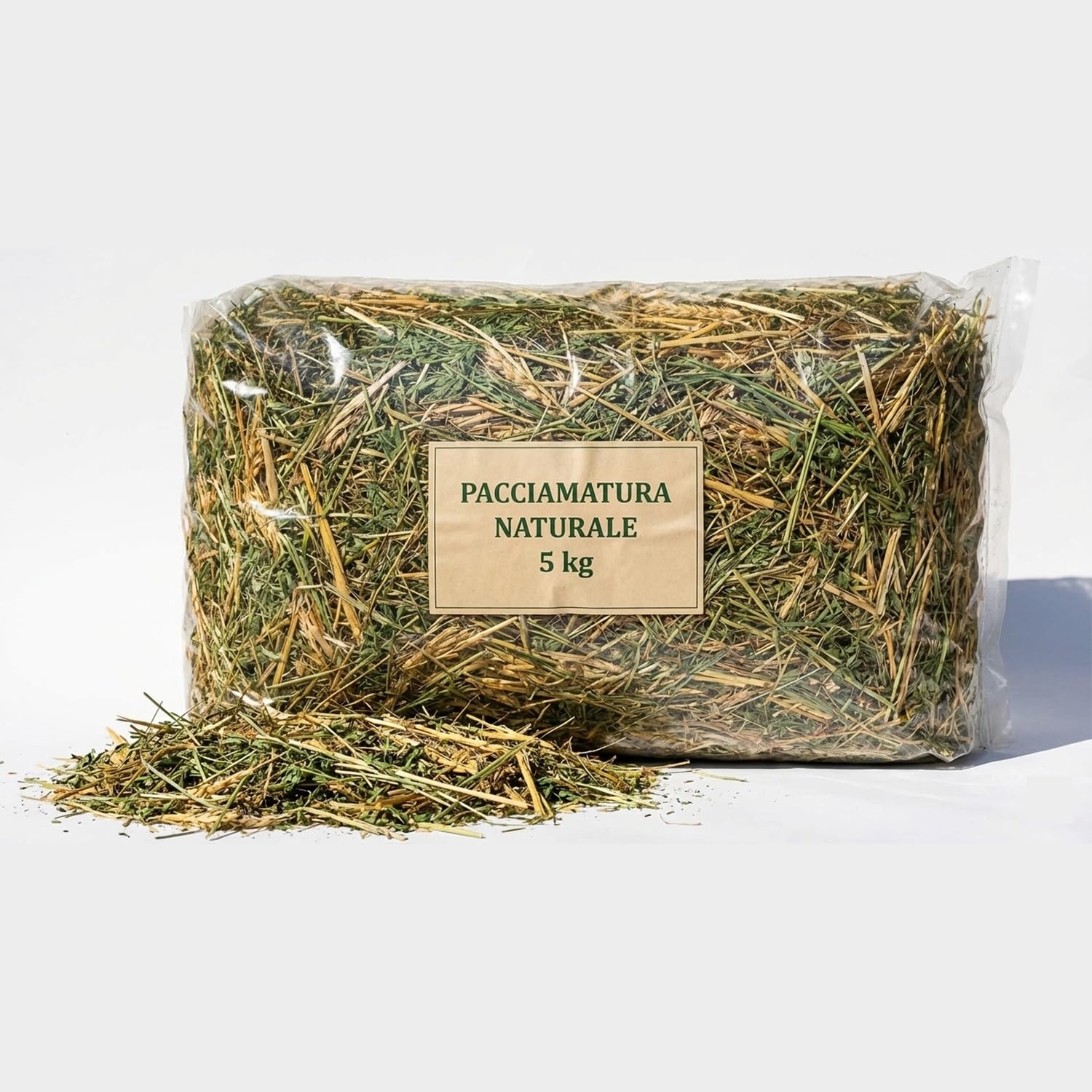 Naturalna ściółka 20 kg | słoma z pszenicy durum, siano łąkowe (koniczyna) lucerna alfa-alfa | nawóz organiczny i biodegradowalna ściółka do warzywnika, ogrodu i rabat