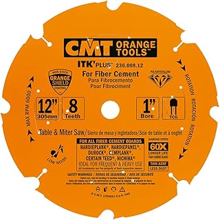 CMT 236.008.12 12-Inch Diameter 8 Teeth 1-Inch Bore Industrial Diamond Saw Blade