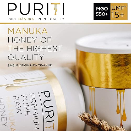 Miniatura 3 de PURITI Pastillas de miel de Manuka UMF 12+ (paquete de 16) Miel de Manuka UMF 15+ | Chupetes de garganta sin azúcar premium para tos y dolor de