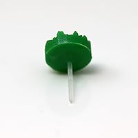 Vista 24 de Pendientes de imitación drusa en postes de plástico hipoalergénico de 0.394 in Púrpura