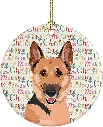 Miniatura 116 de Caroline's Treasures Adorno navideño de husky siberiano en blanco y negro #2 de cerámica para árbol de Navidad, decoración colgante para el hogar,