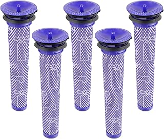 5 x Filter für Dyson V6 V7 V8, Waschbar Ersatzfilter Pre-Filter Kompatibel Mit Dyson DC58 DC59 DC61 Staubsaugerzubehör Teile und Zubehör Ersetzt