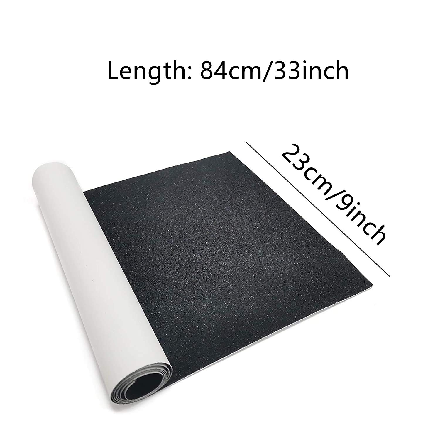 Skateboard Grip Tape 84x23cm Antidérapant Griptape Grit Grossier Feuille Simple