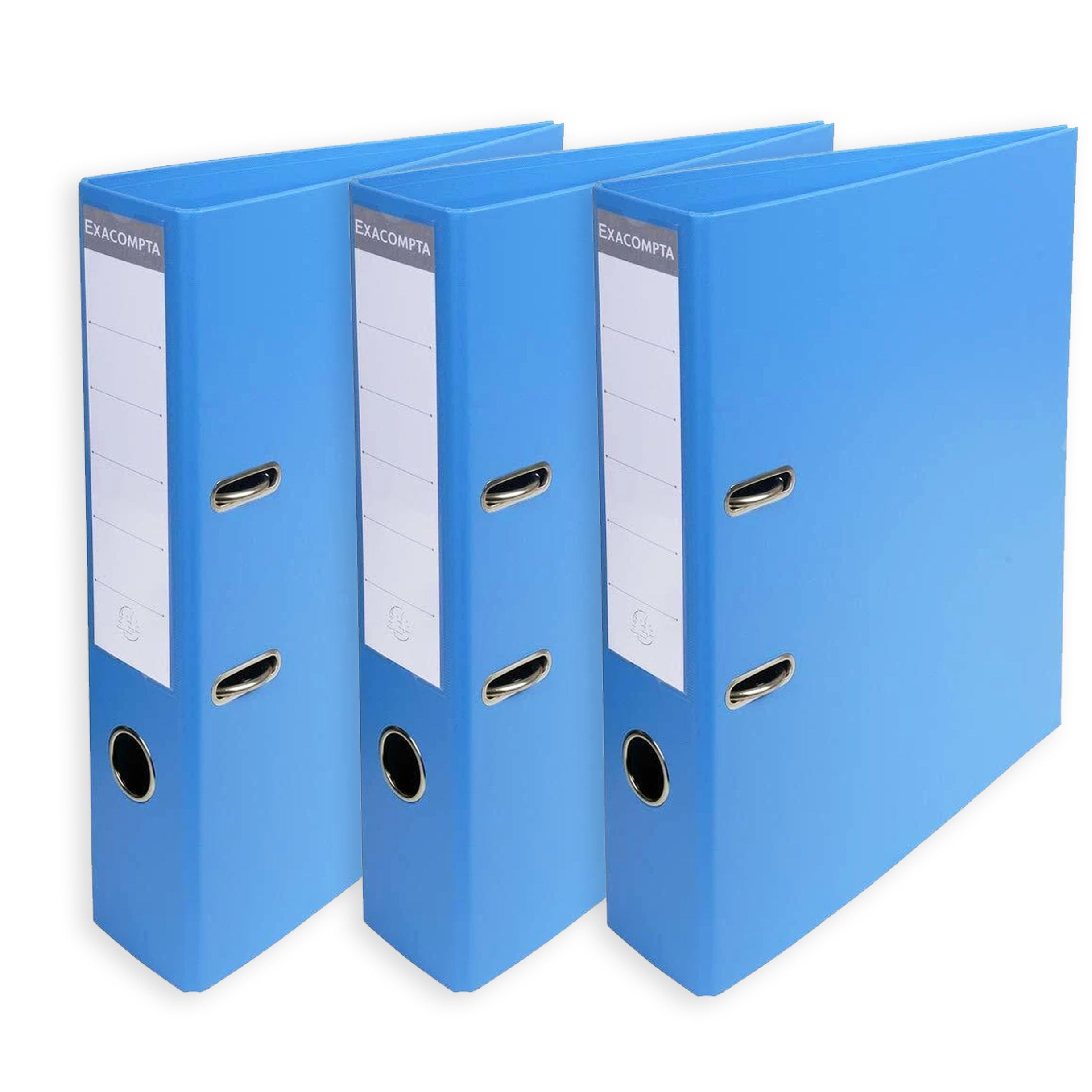 Exacompta A4 Prem'Touch PVC Lever Arch File - 2 Rings, 320 x 290mm, 70mm Spine, 75mm Rings, FSC-Certified (3, Blue) โ image 1