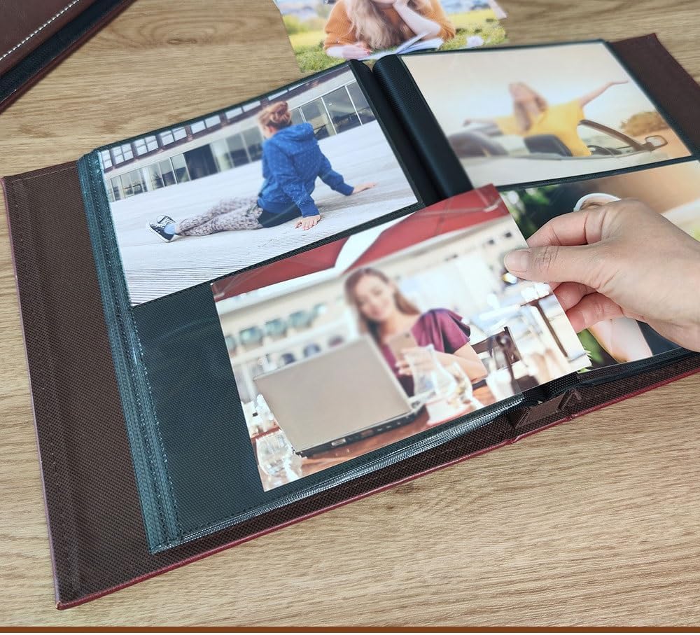 Leather Album Retro Storage Pocket PP Photo