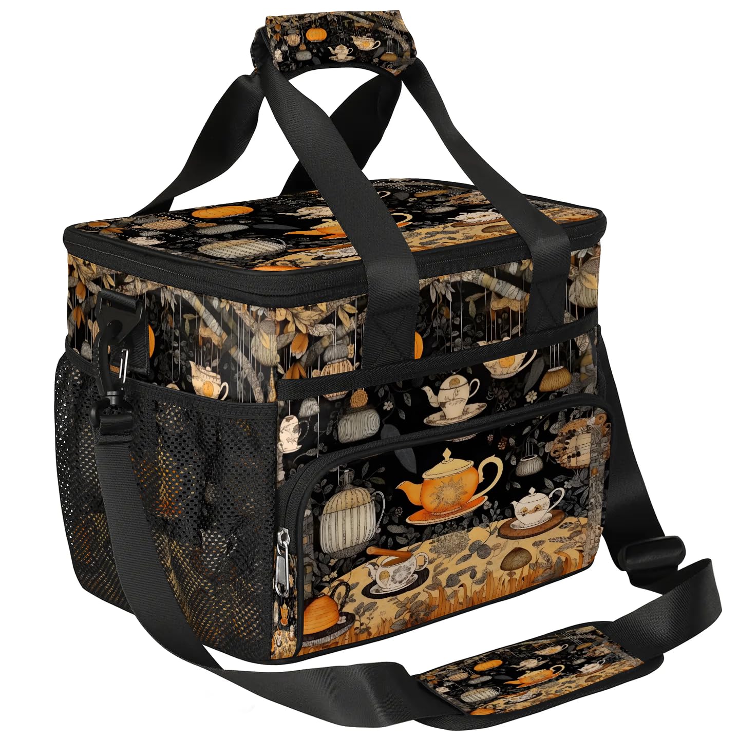Lunch Box for Men Heavy Duty Insulated Lunch Bag for Women Classical Tea Cup Lunchbox for Adults Lunch