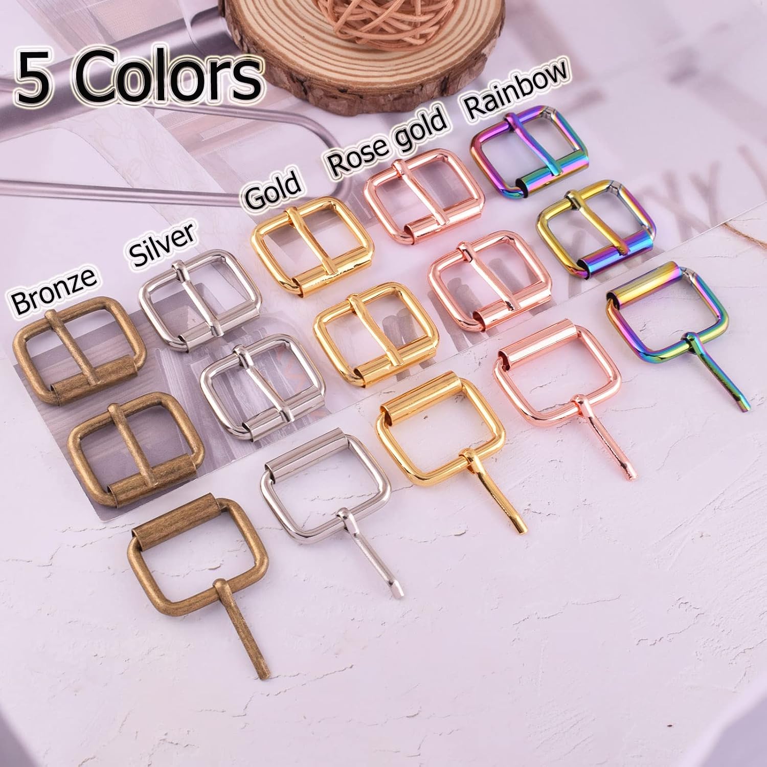 1" Multi-Purpose Roller Metal Adjustable Belt Pin Buckle Bag Strap Slide Tri-Glide Webbing Hardware DIY