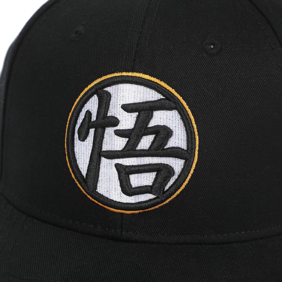 Dragon Ball Z Goku Kanji Symbol Black Cotton Twill B2 Ball Cap - Image 6