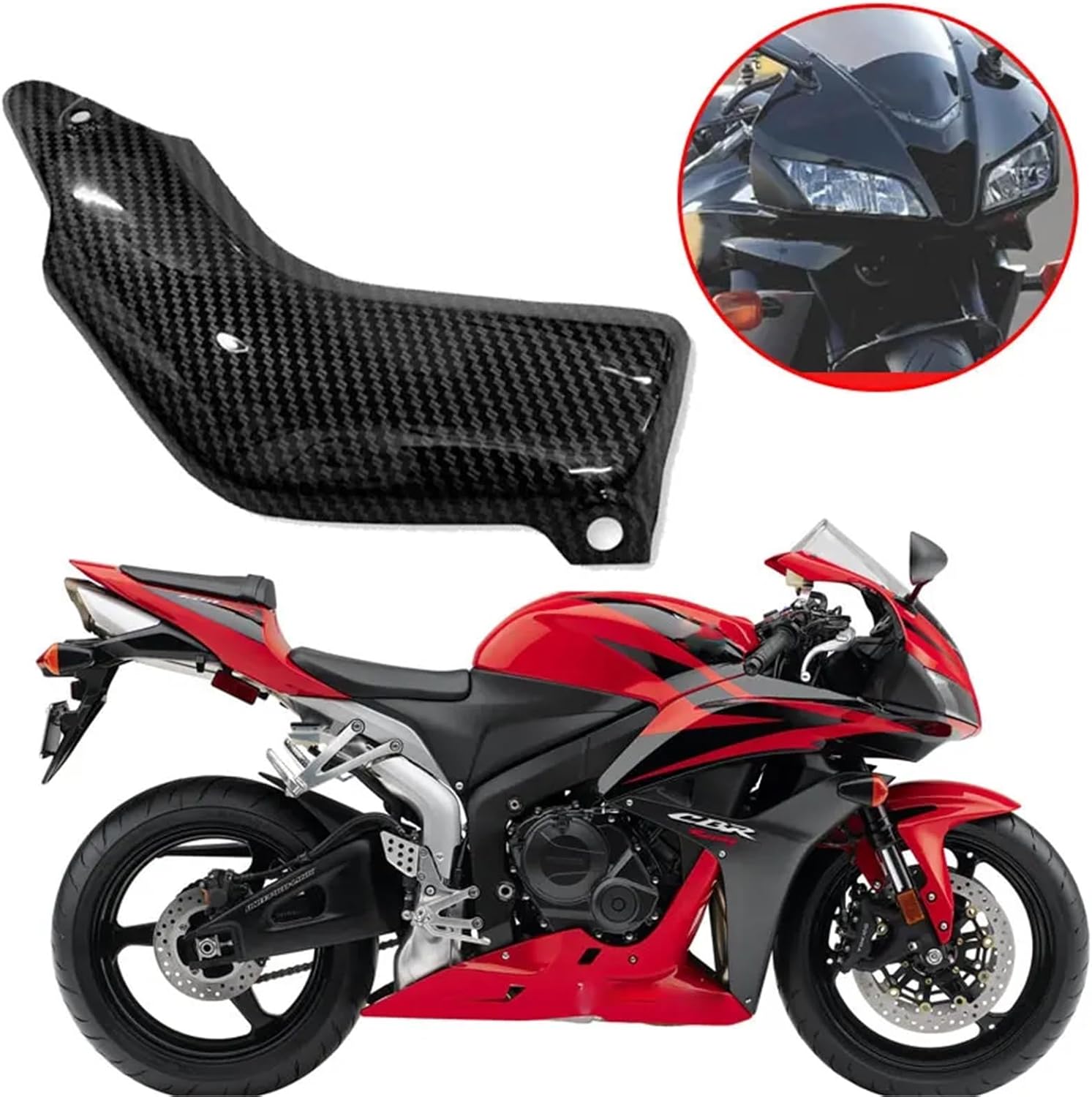 バイク用 ヒートシールド のためにHonda CBR 600 RR F5 2007-2013 CBR600RR オートバイ排気保護シ