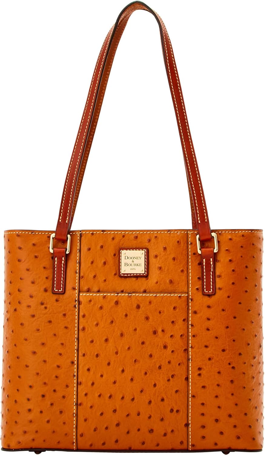 Dooney & Bourke Handbag, Ostrich Small Lexington Tote Tan Handbags