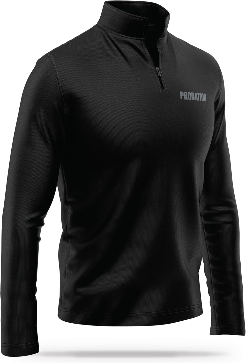 Probation Utility Quarter-Zip - USA Patriotic Pullover - 100% Polyester for Odor Free & Moisture-Wicking Comfort. - Image 4