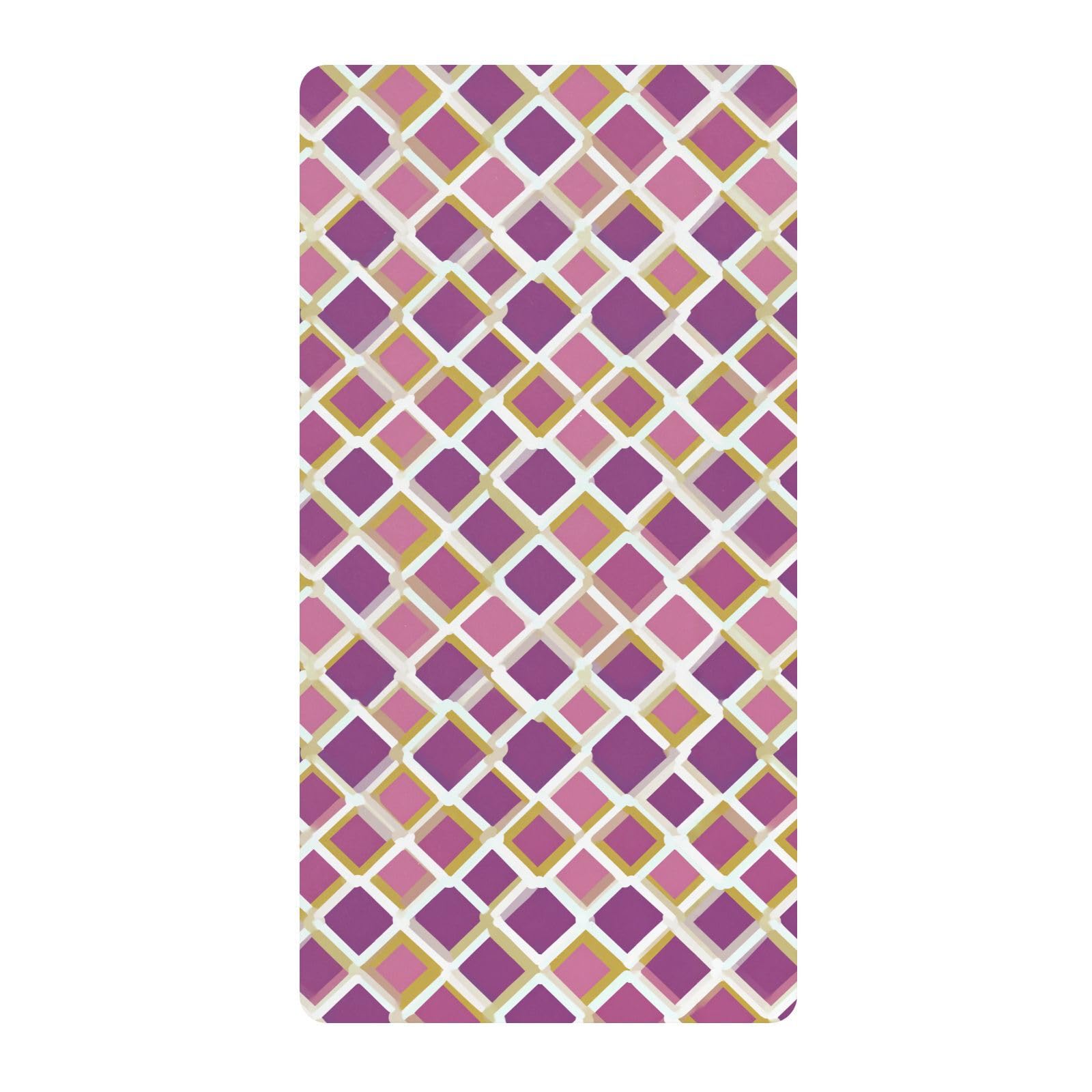 Drap de berceau respirant en coton doux motif treillis