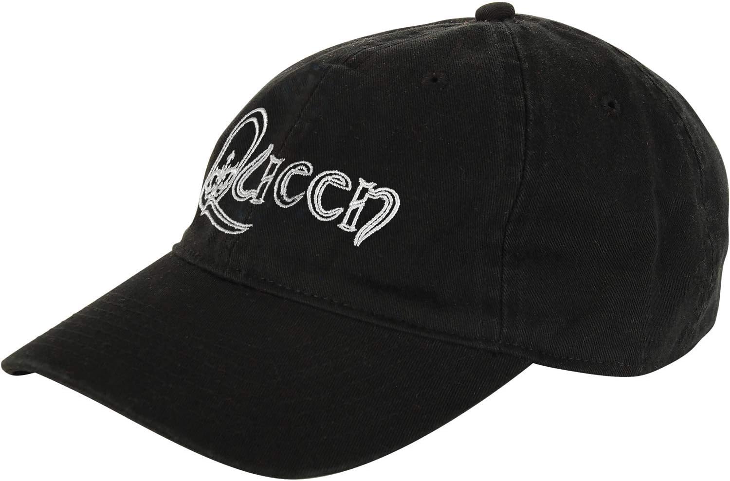 Queen Crown Logo Strapback Dad Hat Black