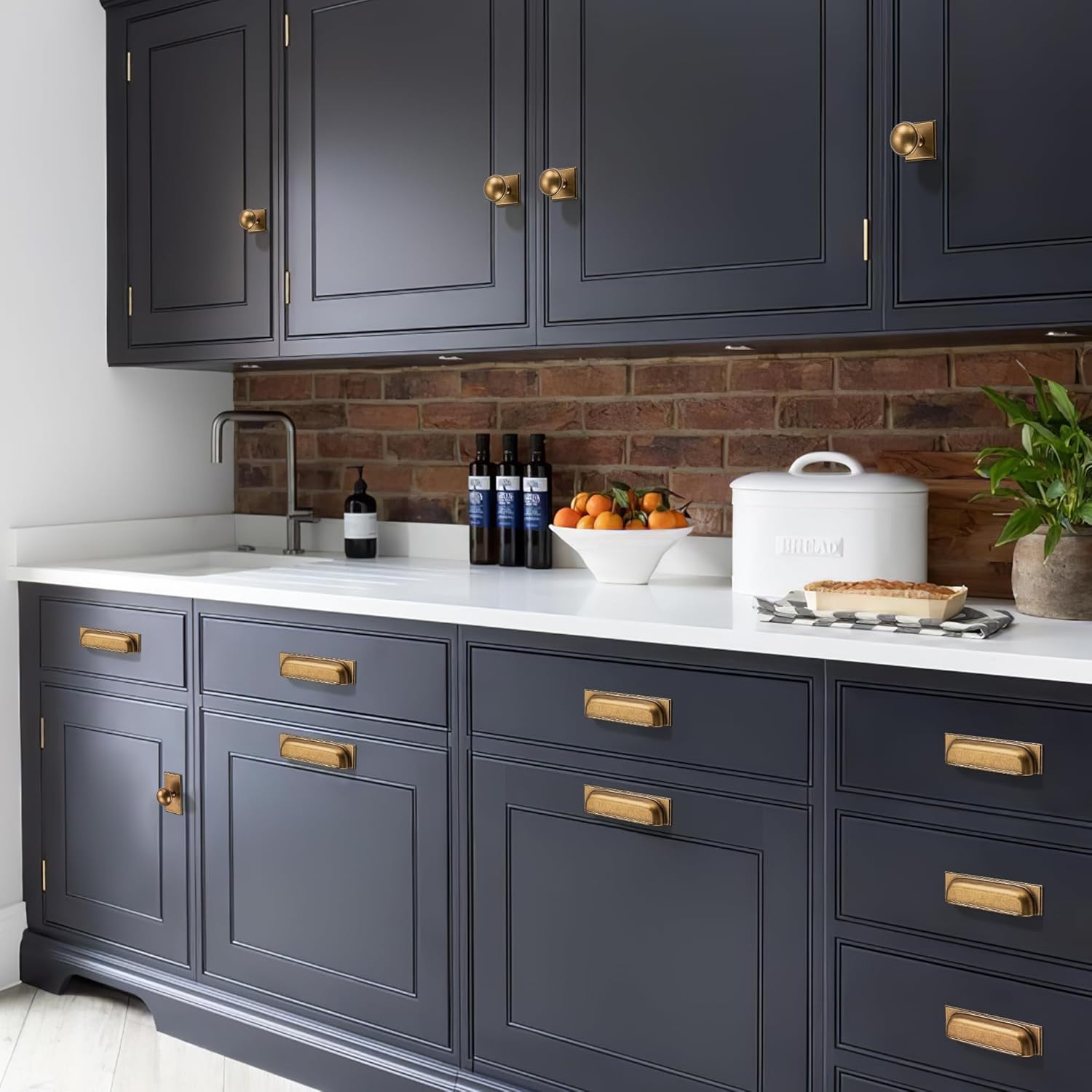 SAILING 10 Pack Cabinet Cup Handle- 5"/128mm Antique Brass Cabinet Cup Pulls Cabinet Handles Kitchen Hardware Bathroom Living Room Drawer pulls