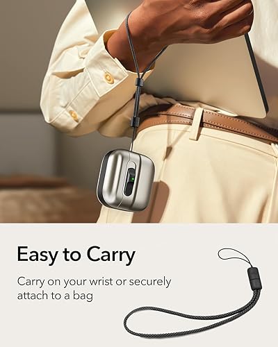 Miniatura 60 de ESR Funda para AirPods Pro (2023/2022/2019, 2ª/1ª generación), compatible con Airpods Pro 2 (cable USB-C/Lightning), listo para MagSafe, bloqueo