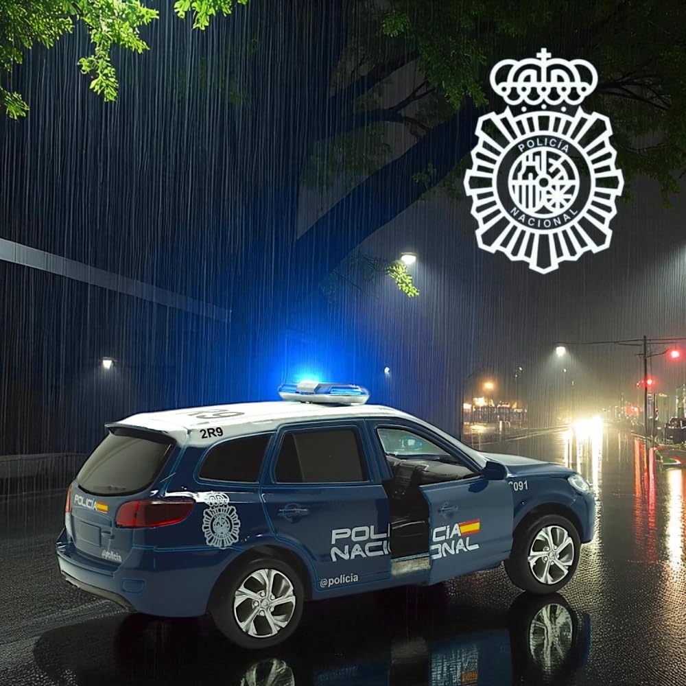 BDM Modèles à l'échelle de la Police nationale et de la Garde civile | Collection voiture et hélicoptère | Réplique fidèle officielle pour vitrine | Véhicules emblématiques d'Espagne