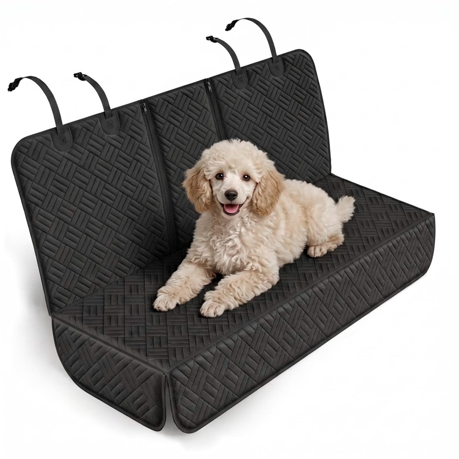 Eosarcu Coprisedile Auto per Cani, 600D, Telo Auto per Cani, 132x47x55.9cm | Coprisedile Posteriore Auto Universale, Copri Sedile Auto, Impermeabile Antiscivolo e AntiGraffio