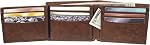 Tommy Hilfiger Men's Passcase Wallet with Multiple Card Slots Novelty Wallets, Tan Huck, One Size