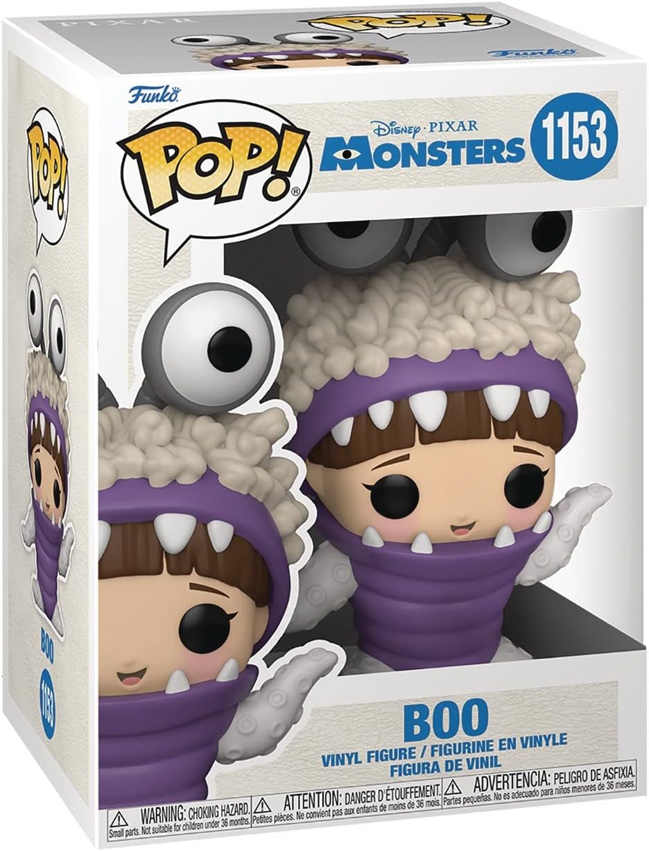 POP Disney Pixar: Monsters Inc. 20th - Boo with Hood Up Funko Vinyl Figure (Bundled with Compatible Box Protector Case)