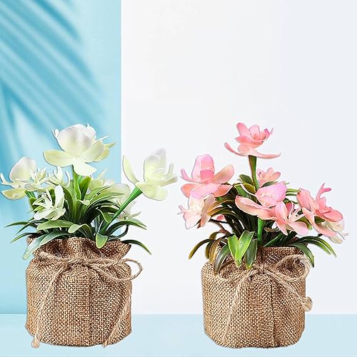 Miniatura 3 de shlutesoy Decoración de plantas falsas, maceta, bonsái artificial, sin olor, decorativo, vívido para el hogar, planta bonsái artificial para hotel,