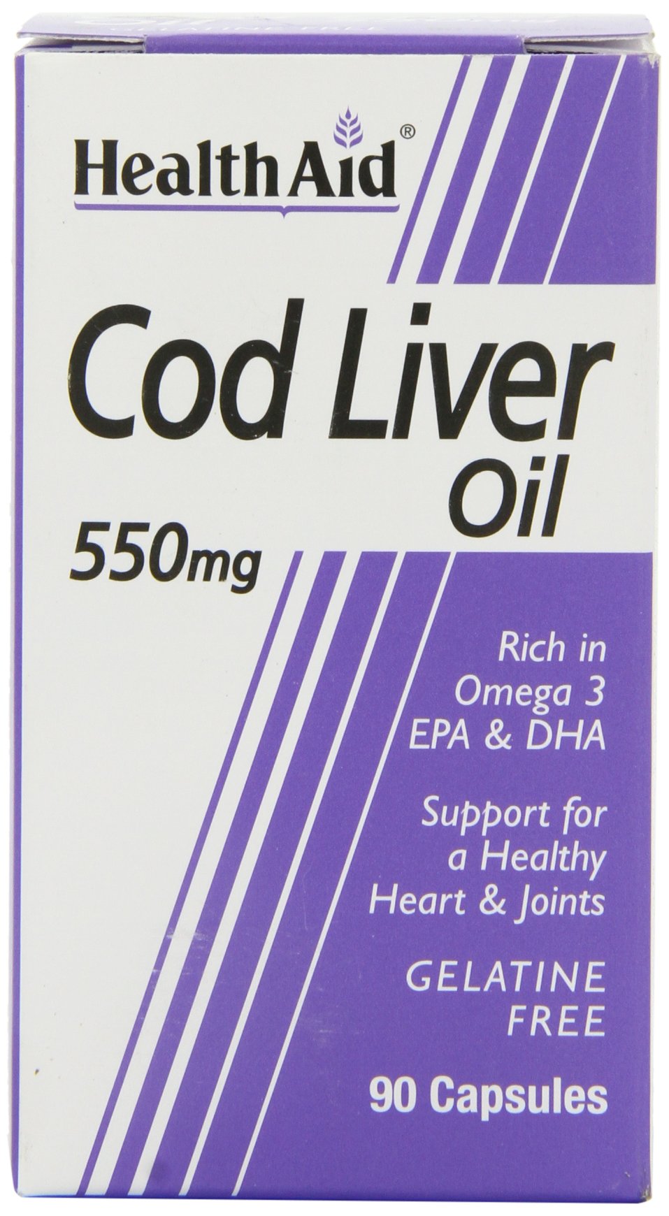 Health Aid Cod Liver Oil 550mg, 90 Caps