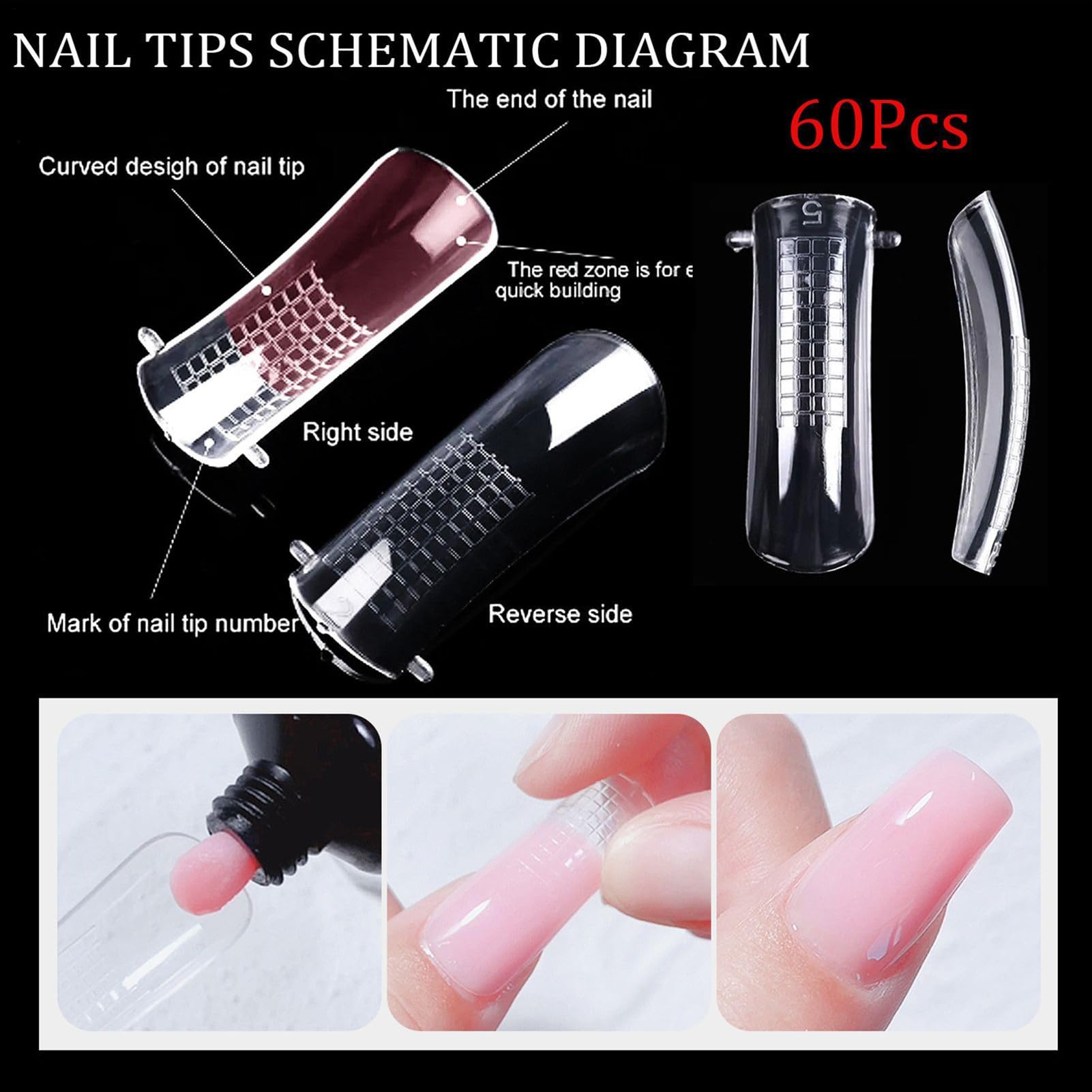 Kit di gel per unghie Builder, kit gel di prolungate Poly Kit di gel a 3
