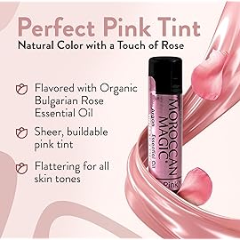 Moroccan Magic Perfect Pink Tinted Lip Balm | Made with Natural Cold Pressed Argan and Essential Oils | Lip Balm | Smooth Application | Non-Toxic, Cruelty Free | 2 Pack